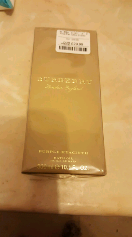 burberry bath oil